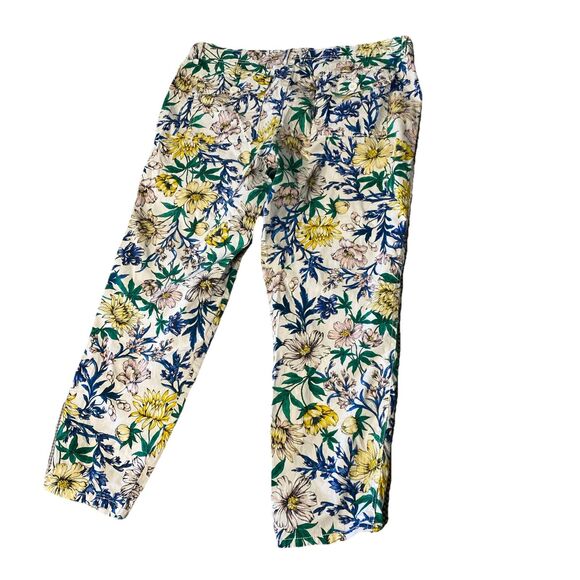 Liz Claiborne Pants Women's Size 14 Multicolor Tropical Casual‎ Spring Summer - Picture 1 of 7